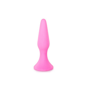 Plug anal ventouse rose moyen base large 